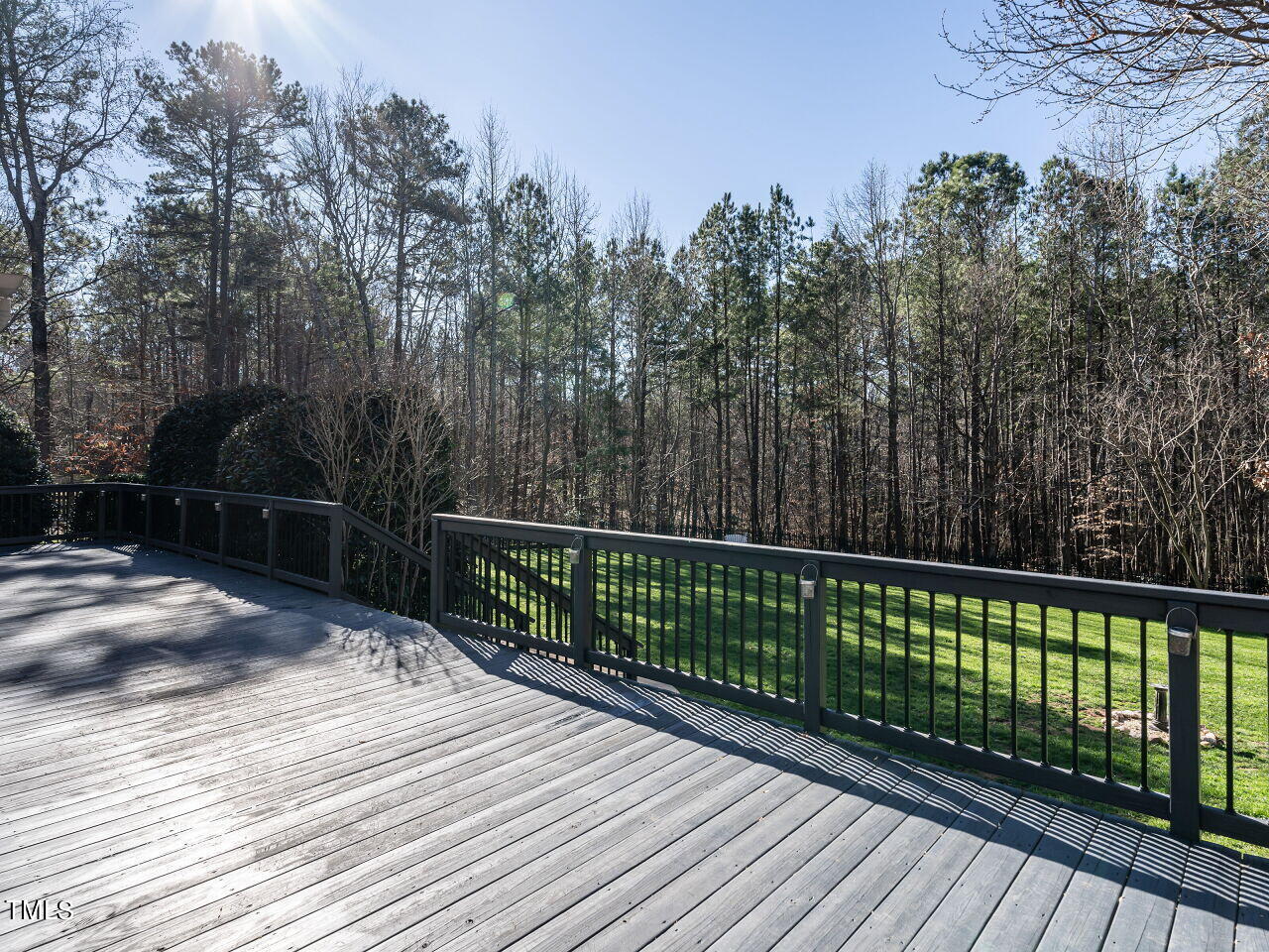 1173 Smith Creek Way Wake Forest, NC 27587 - Photo 33 of 42 a view of a balcony with wooden floor