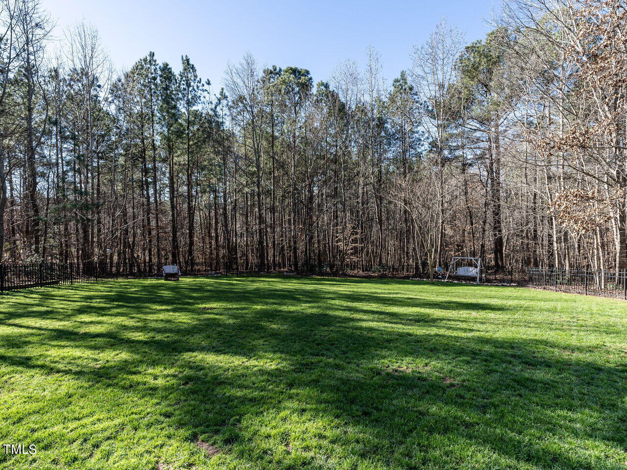 1173 Smith Creek Way Wake Forest, NC 27587 - Photo 34 of 42 a yard with trees in the background