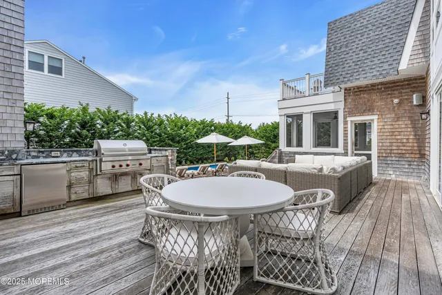 a outdoor view with a sitting space