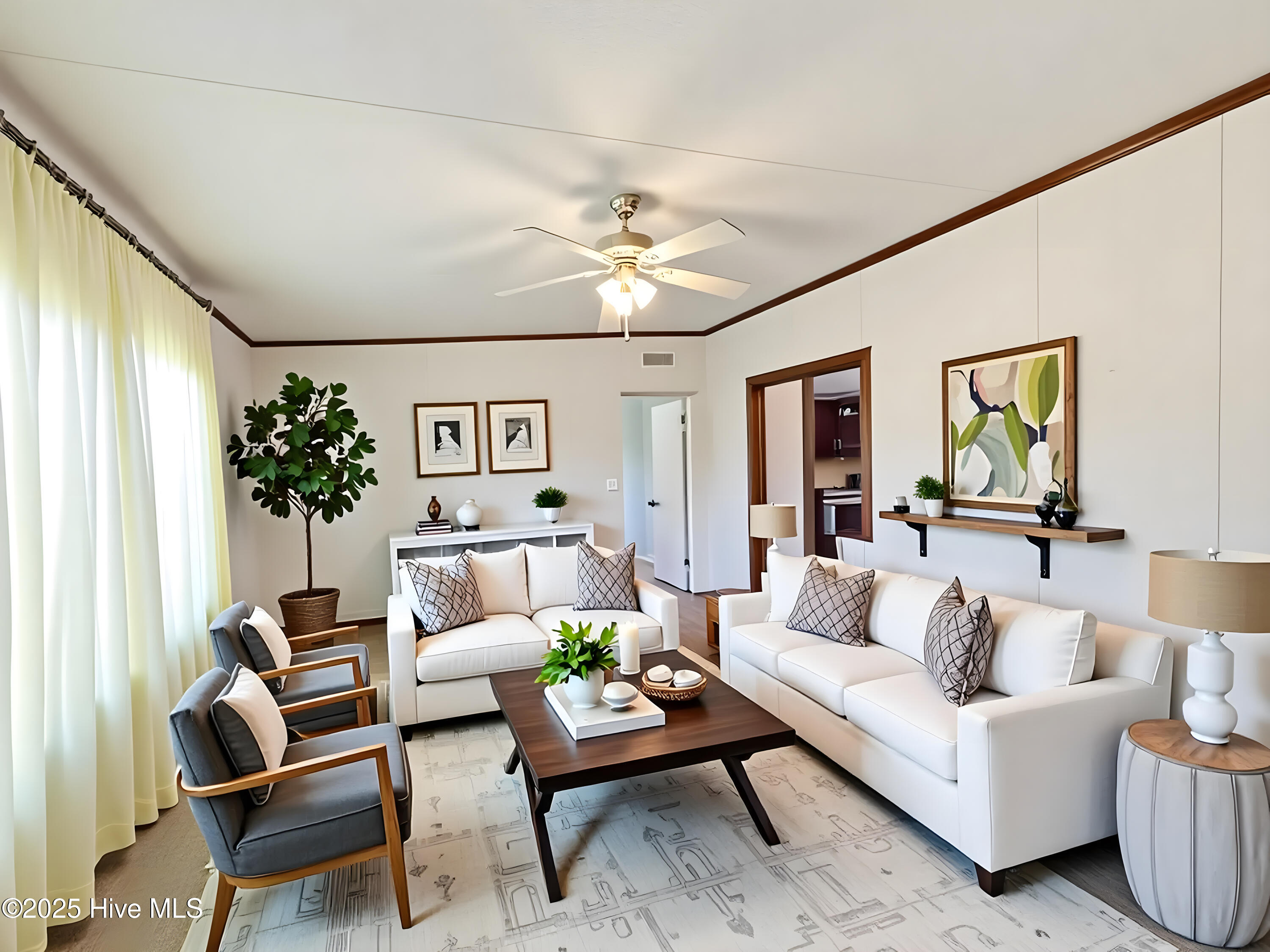 Living Room, Virtually Staged