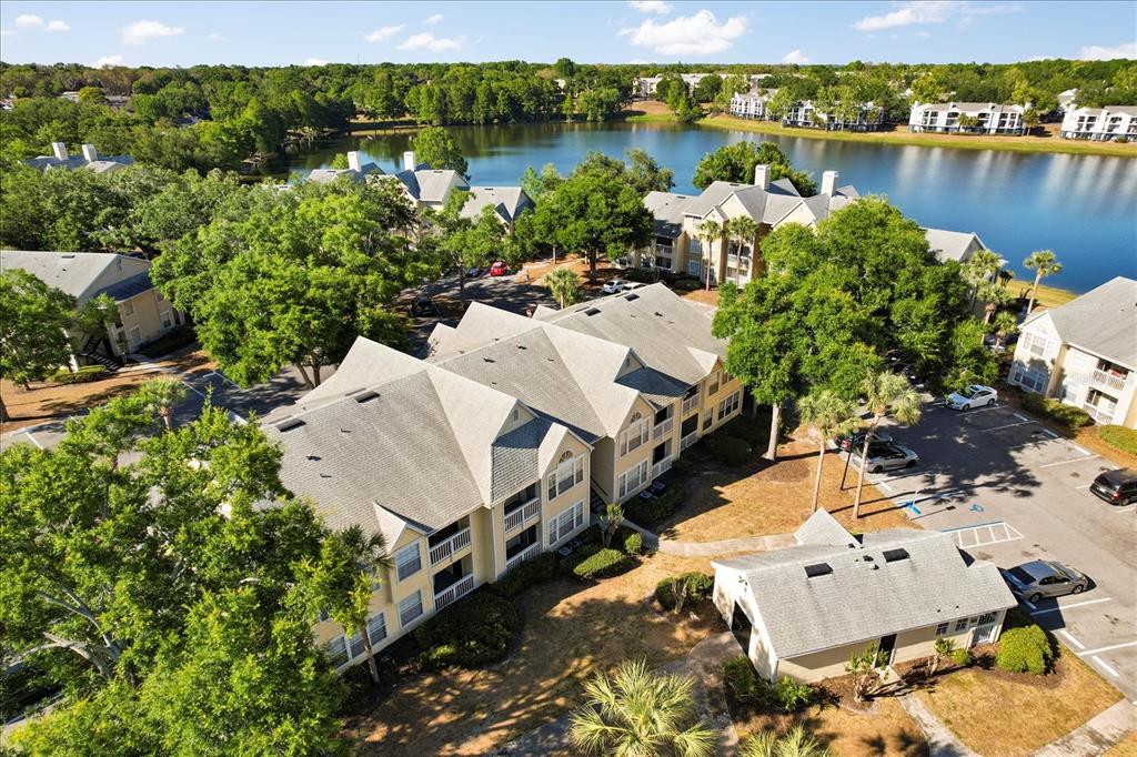 1063 South Hiawassee Road, Unit 1615 Orlando, FL 32835 - Photo 19 of 20 an aerial view of a house with lake view
