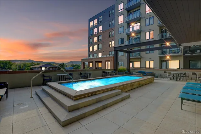 a view of a chairs in a patio