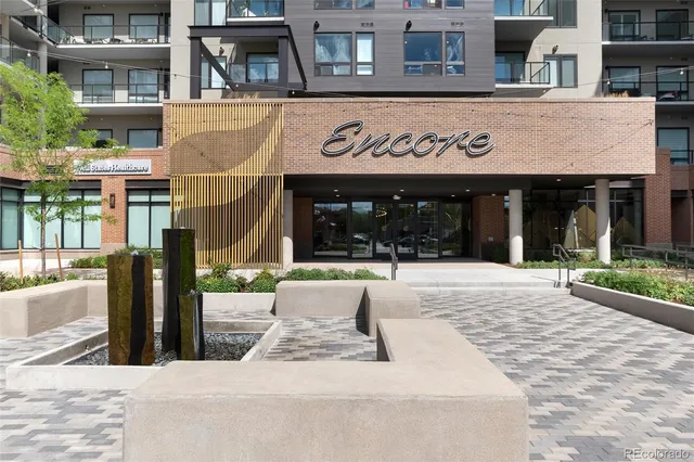 a view of a building with sign board