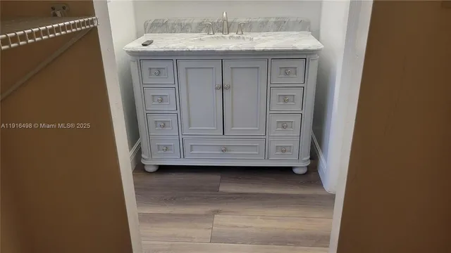 a view of a small space