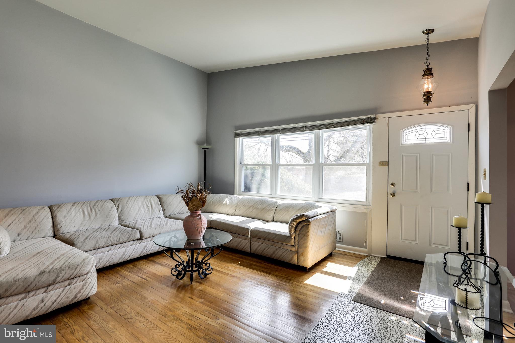 4602 Old Court Road Baltimore, MD 21208 - Photo 2 of 24 View of living room with hardwoods