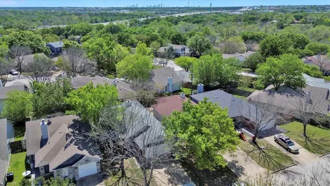 an aerial view of multiple house