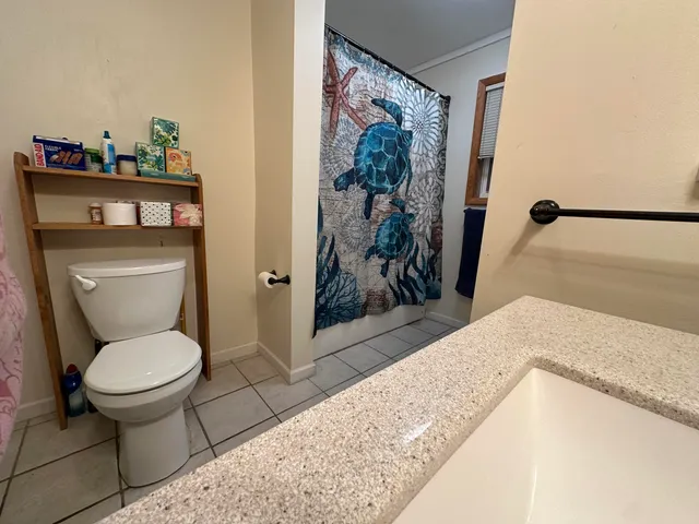 a bathroom with a toilet sink and shower