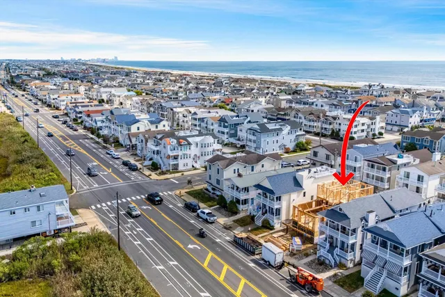 an aerial view of a city