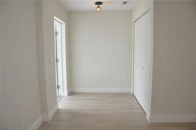 a view of an empty room