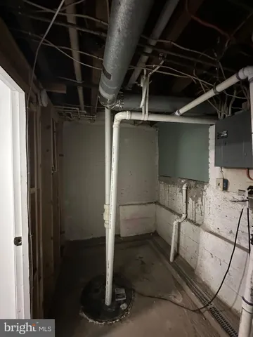 a view of storage and utility room