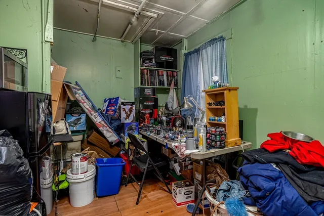 a view of a storage room with a lot of stuff