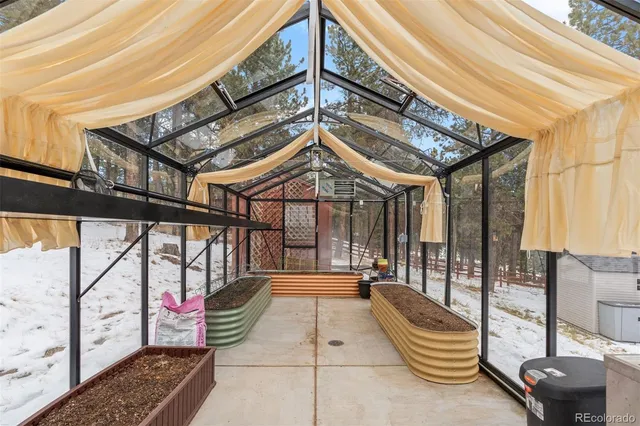 a view of railway station with sitting area