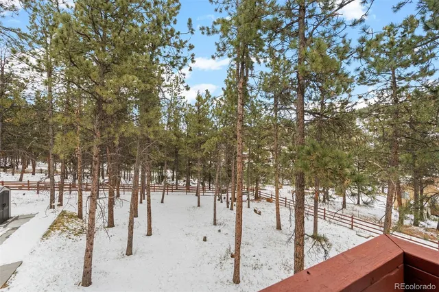 a view of outdoor space with seating