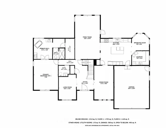 a large white kitchen with cabinets