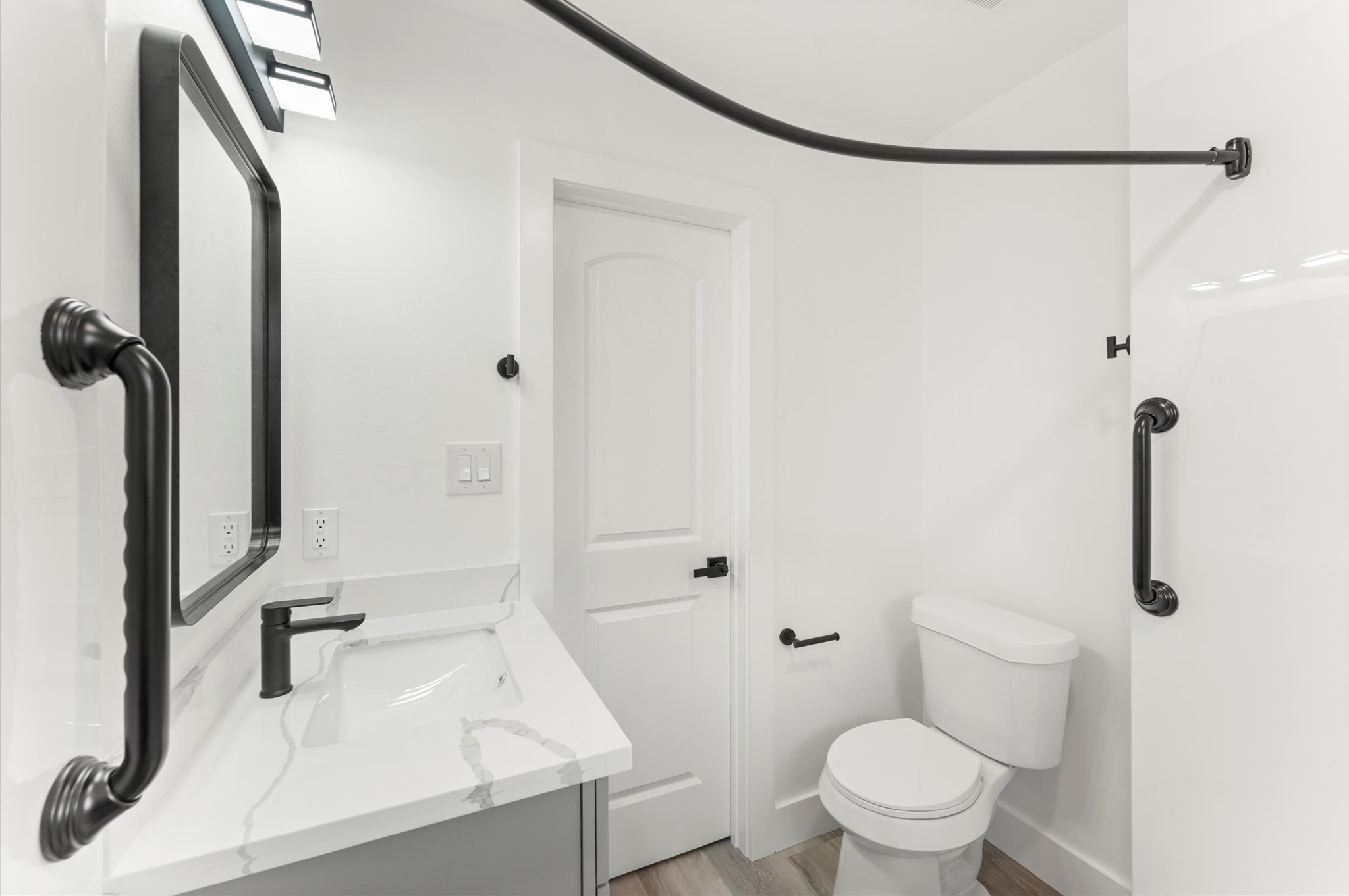 29514 Loddington Street Spring, TX 77386 - Photo 22 of 38 a bathroom with a sink a toilet and shower