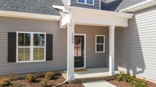 a front view of a house