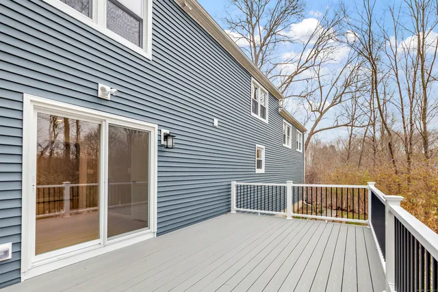 a view of a house with a large window