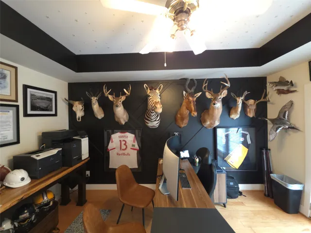 a front view of a house with window and couch