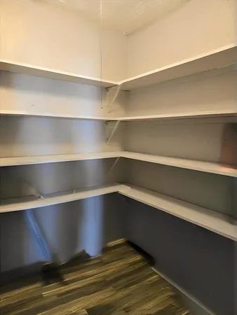 a view of a room with shelf