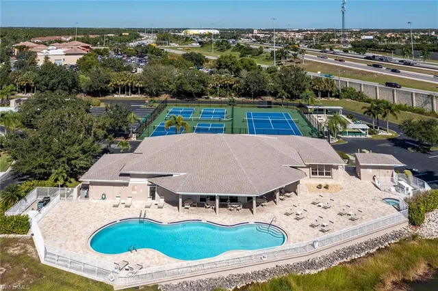 a view of a terrace with sitting area