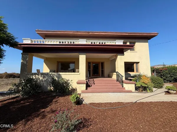 a front view of a house