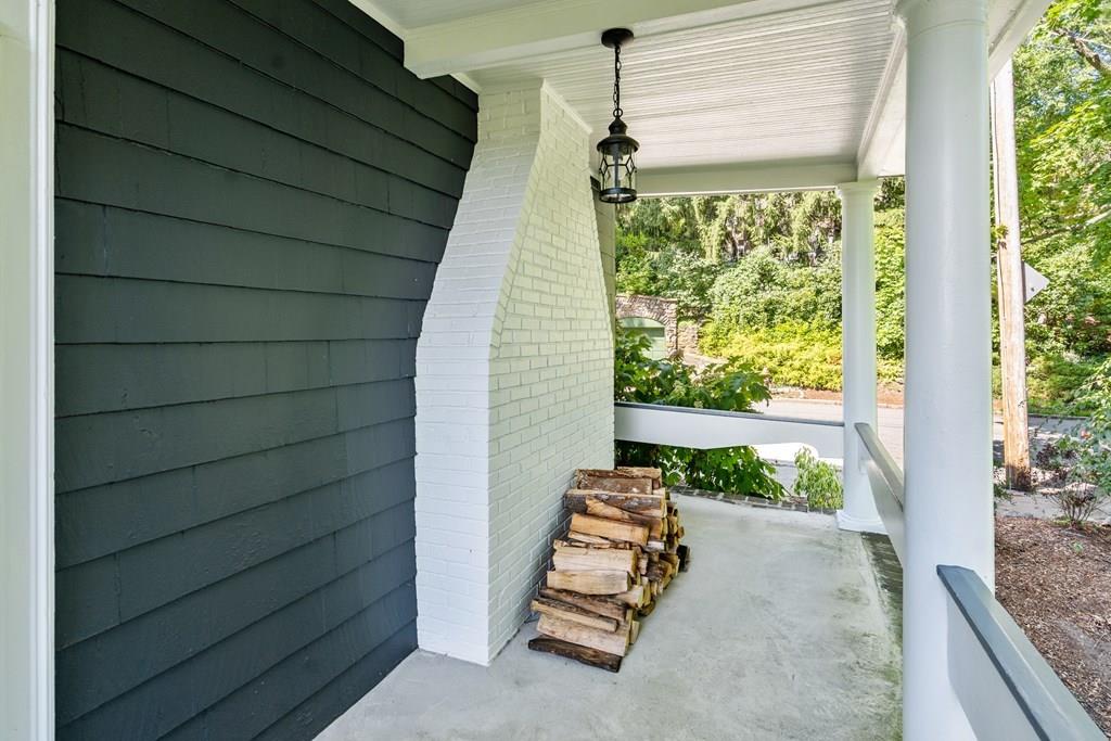 24 Cedarwood Road Boston, MA 02130 - Photo 18 of 18 a view of a porch with wooden floor and stairs