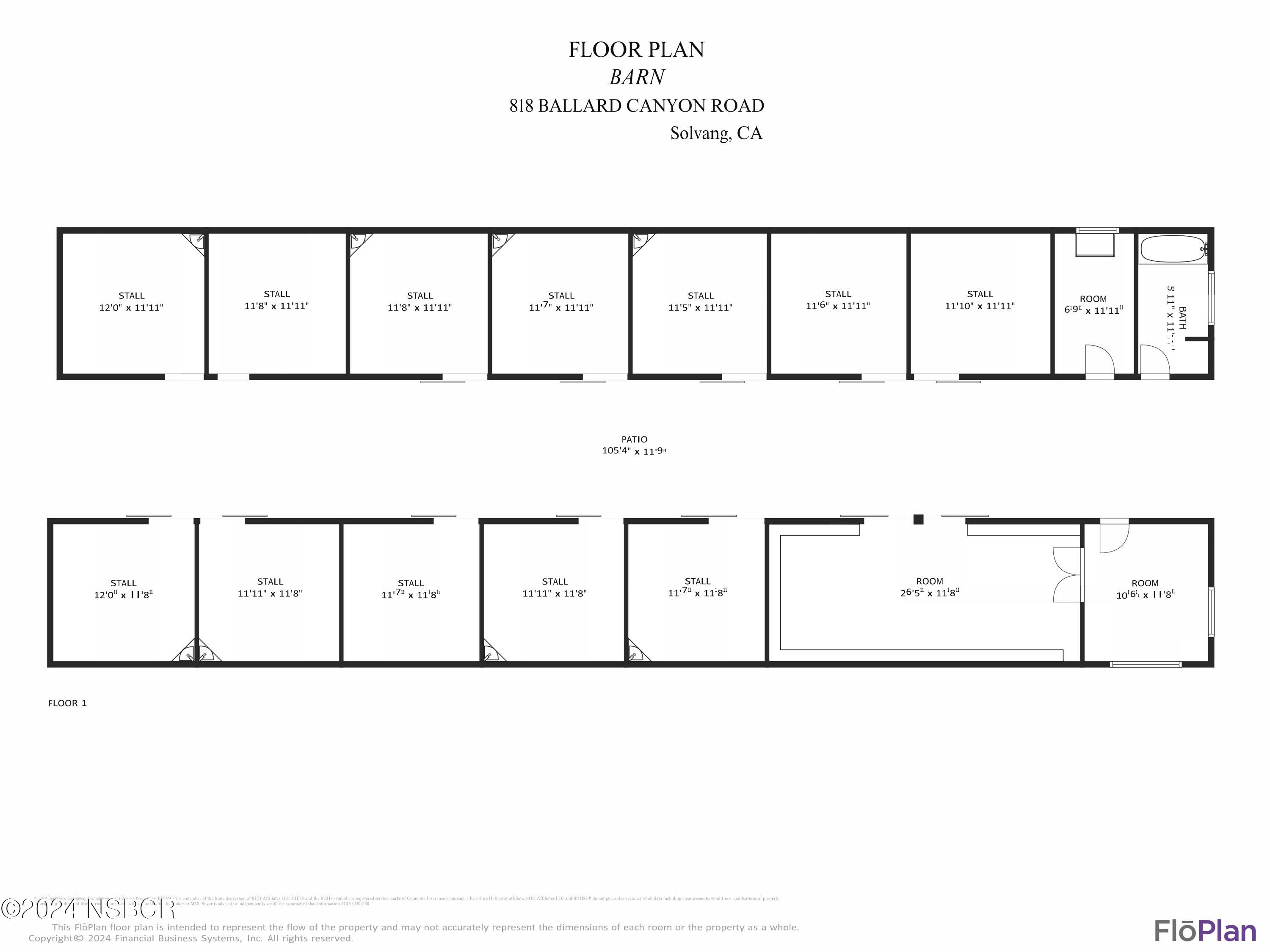 818 Ballard Canyon Road Solvang, CA 93463 - Photo 49 of 49 FloPlan Barn 818 Ballard Canyon (1) (1)