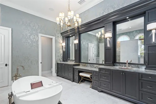 front view of a house with a swimming pool