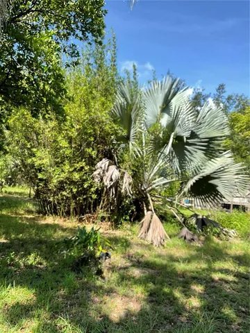 a backyard of a house