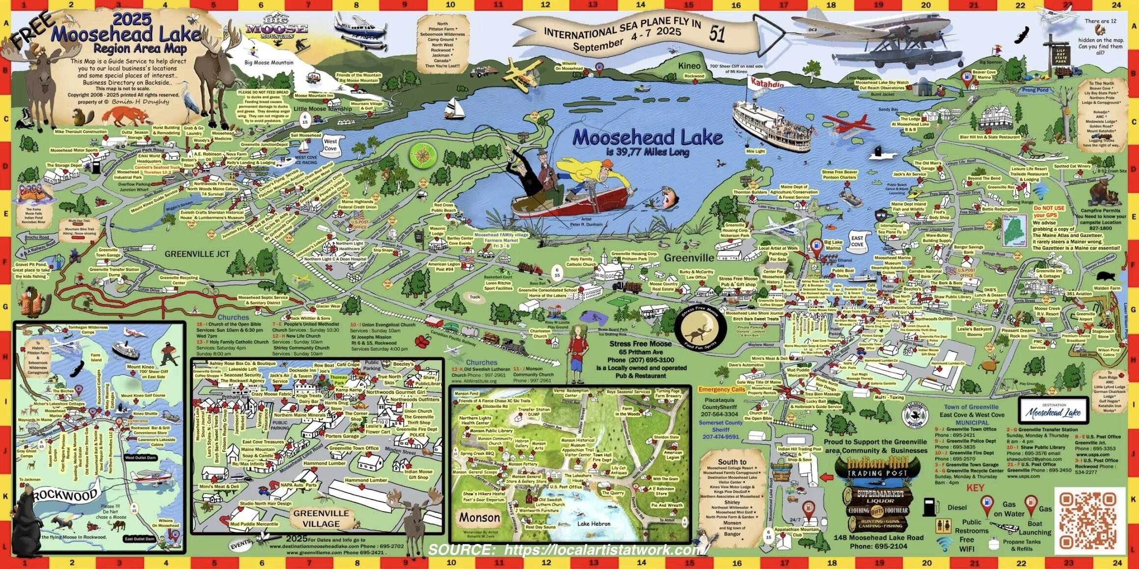 16 Fox Run Greenville, ME 04441 - Photo 14 of 14 Moosehead Map