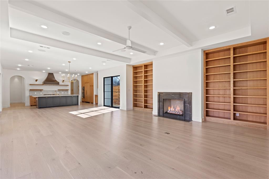 7624 Roper Street Dallas, TX 75209 - Photo 4 of 36 a view of a livingroom with furniture and a fireplace