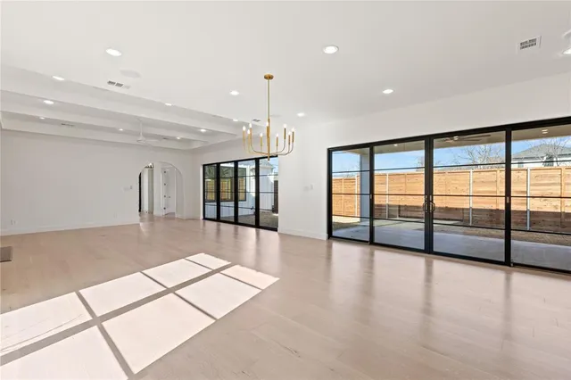 a view of an empty room with window