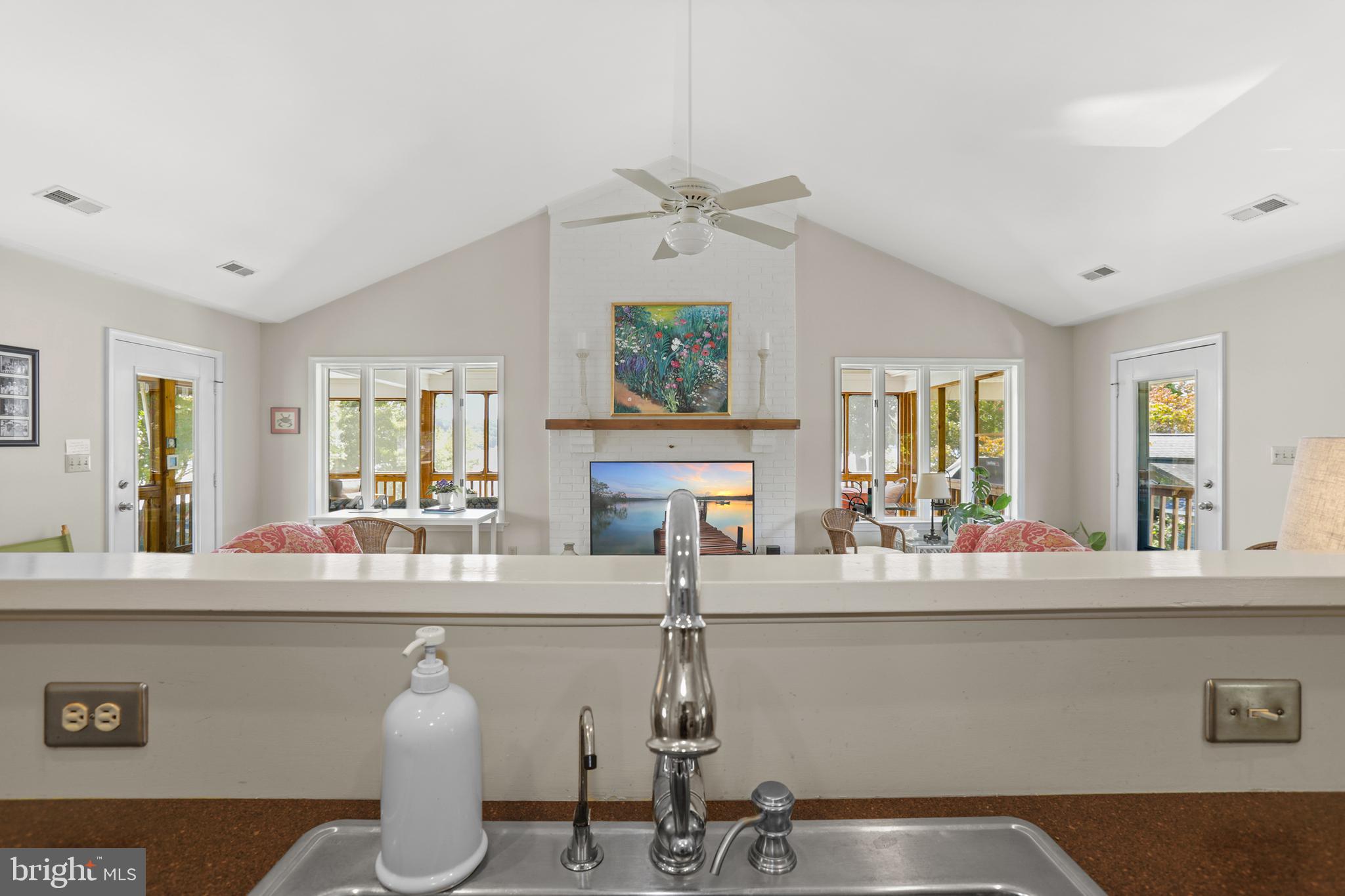 638 Marlborough Point Road Stafford, VA 22554 - Photo 15 of 58 a kitchen with a counter space a sink appliances and a window