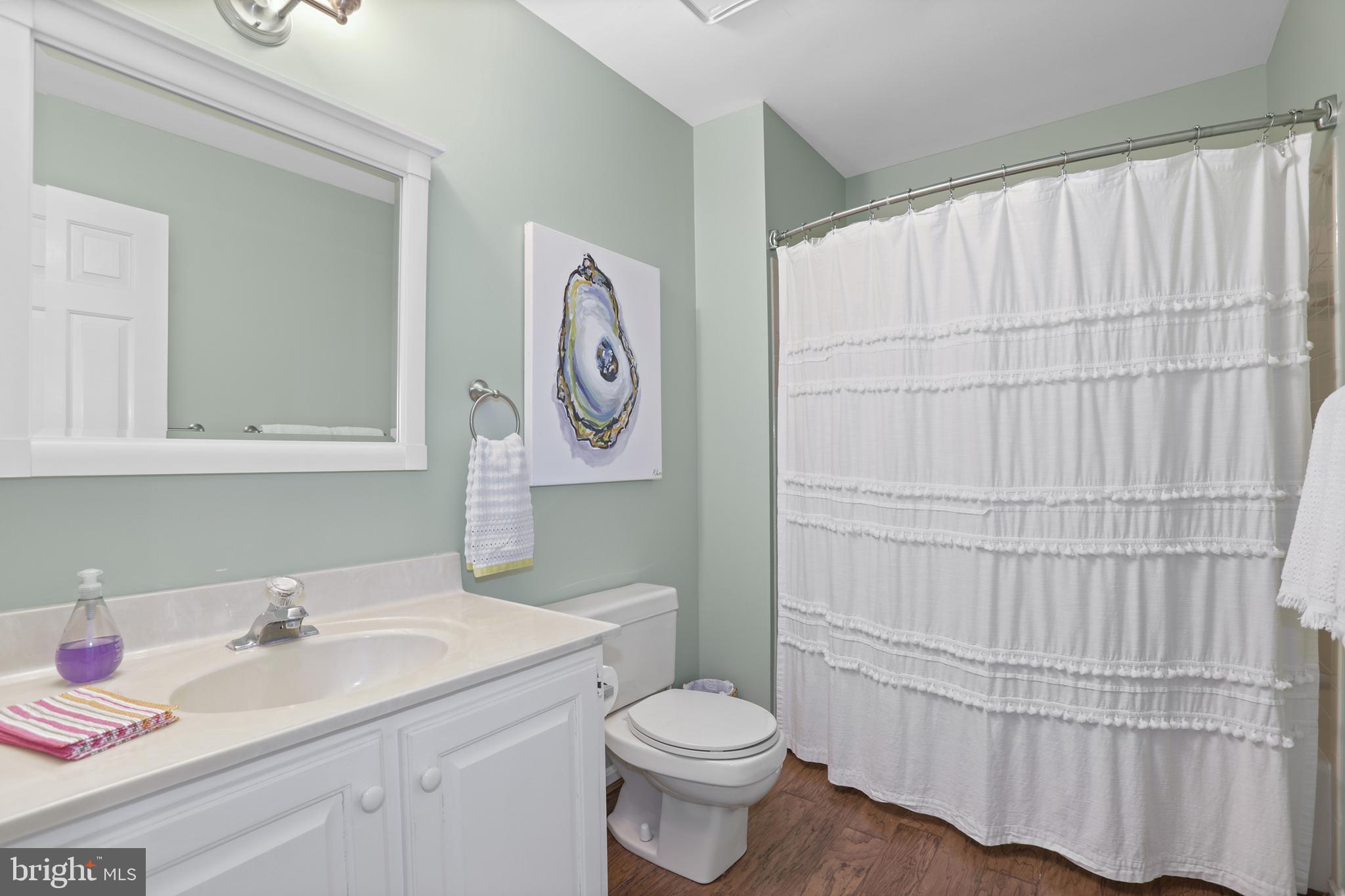 638 Marlborough Point Road Stafford, VA 22554 - Photo 22 of 58 a bathroom with a toilet sink and vanity