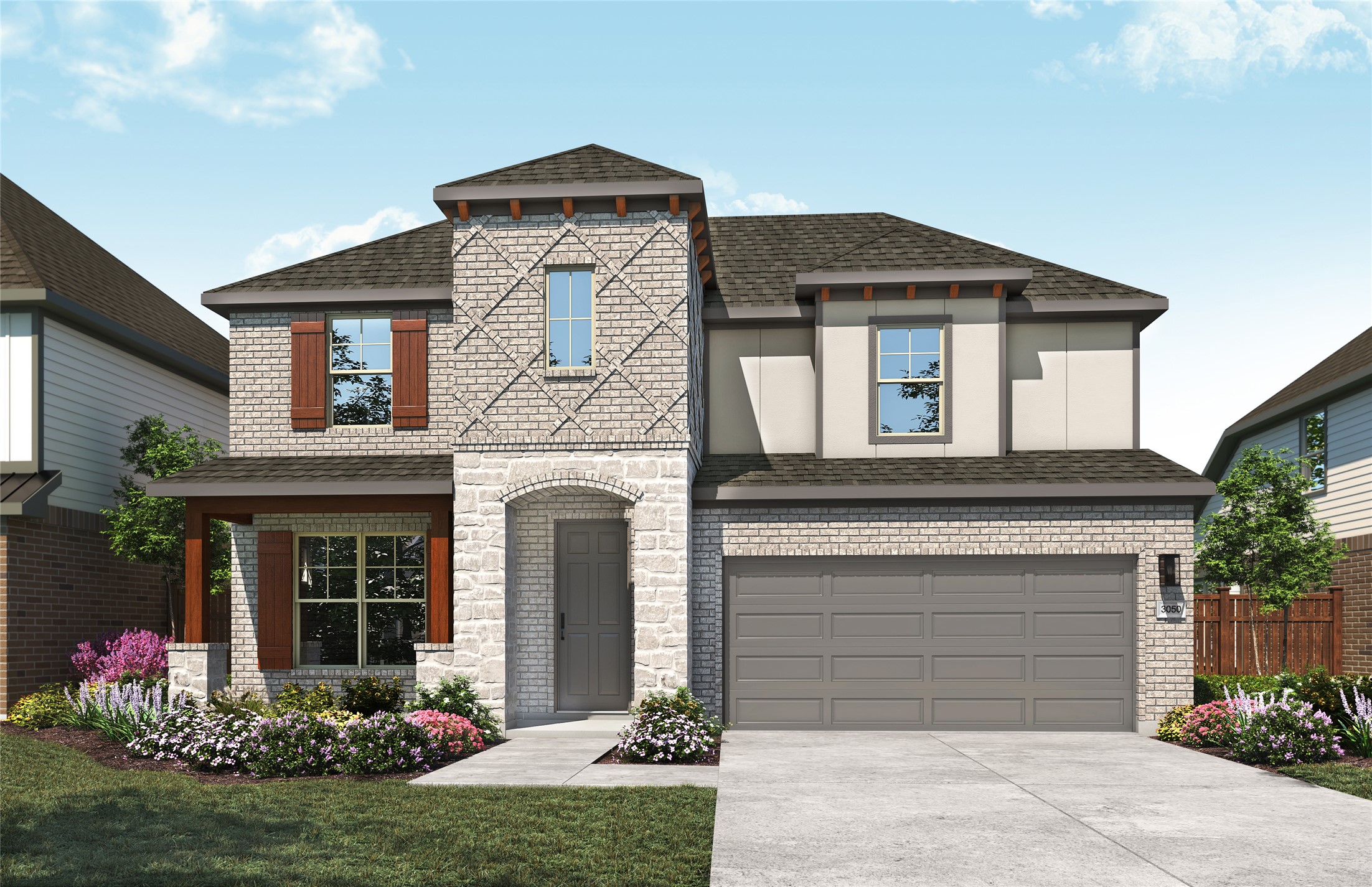 15201 Peach Rise Drive Manor, TX 78653 - Photo 1 of 3 a front view of a house with garden