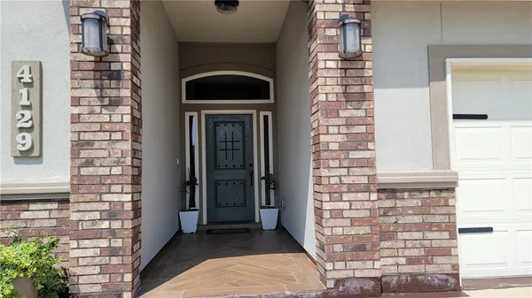 a view of front door of house