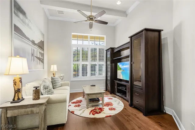 a view of a livingroom with furniture