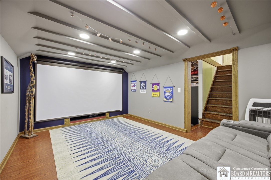 8028 Hayes Hollow Road Colden, NY 14033 - Photo 32 of 50 Basement Theater Room