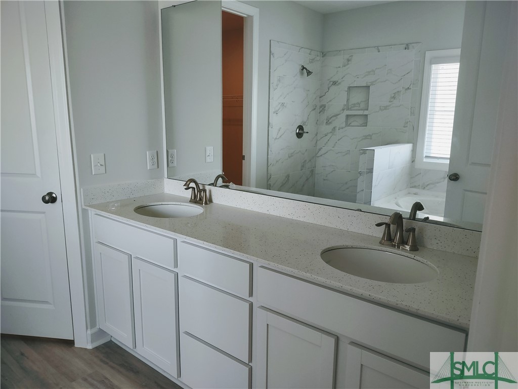 134 Bramswell Road Pooler, GA 31322 - Photo 8 of 30 PRIMARY BATH WITH DOUBLE VANITY, GARDEN TUB, TILE