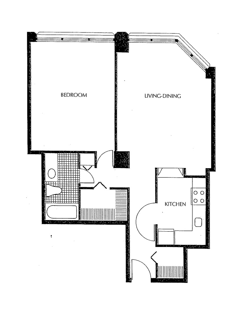 405 North Wabash Avenue, Unit 1410 Chicago, IL 60611 - Photo 18 of 18 a picture of a bathroom with a shower and a window