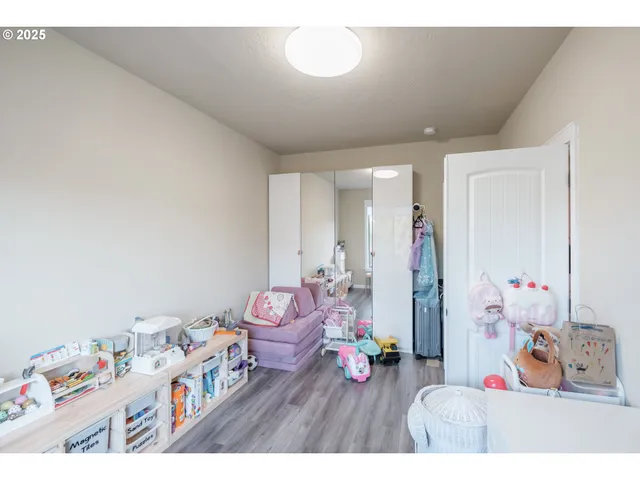 a workspace with furniture and a window