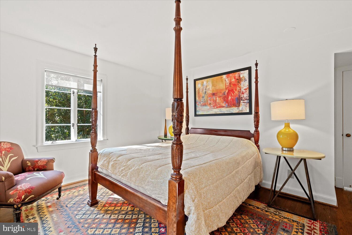 4838 Broad Branch Road Northwest Washington, DC 20008 - Photo 26 of 33 a bed room with a bed and chair