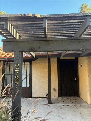 a front view of a building