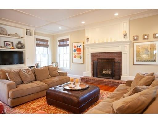 34 Leighton Road Wellesley, MA 02482 - Photo 10 of 21 a living room with furniture and a fireplace