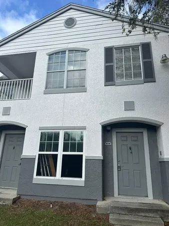 a view of front door of house