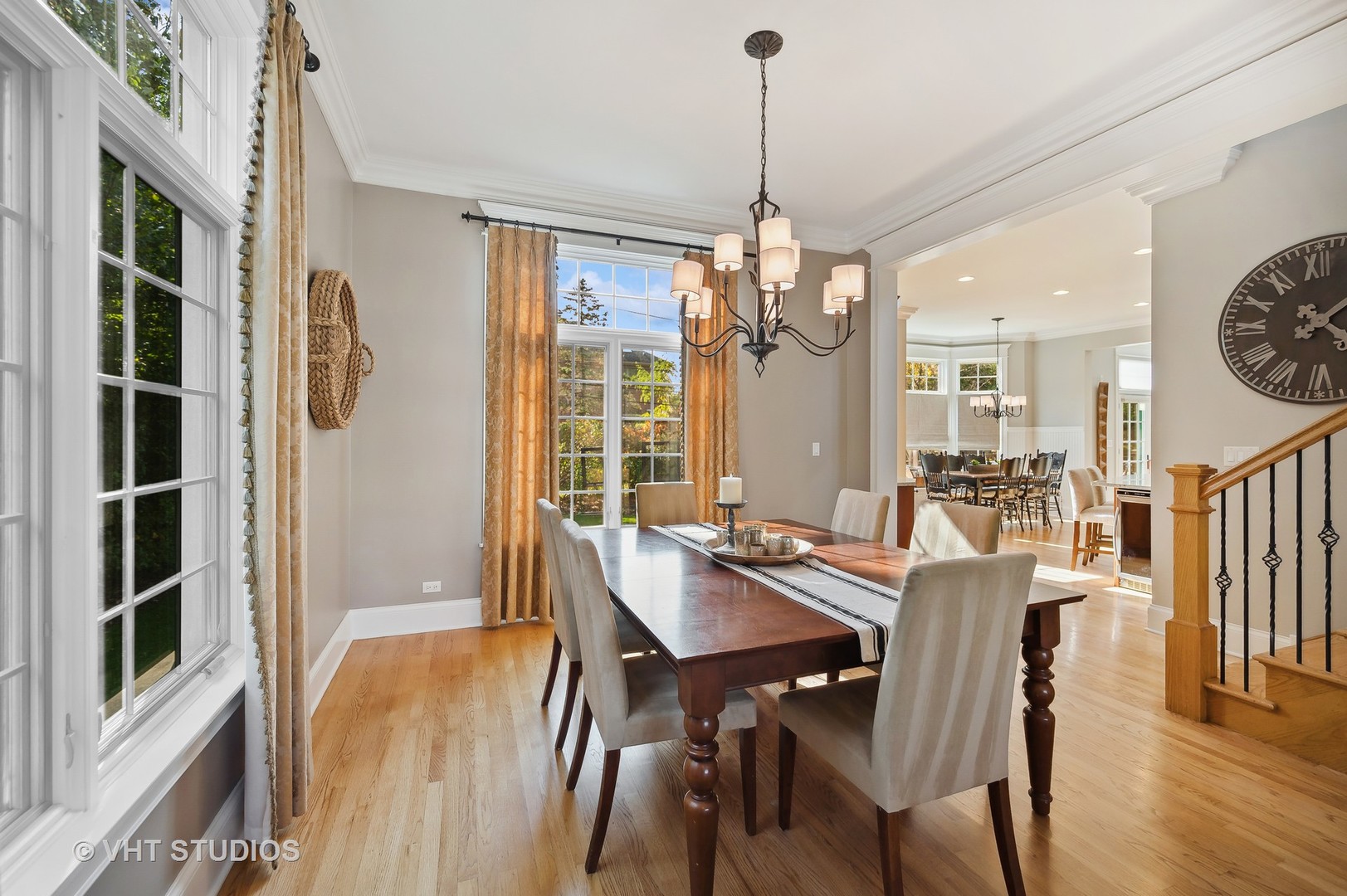 907 Queens Lane Glenview, IL 60025 - Photo 9 of 39 a view of a dining room with furniture window and wooden floor