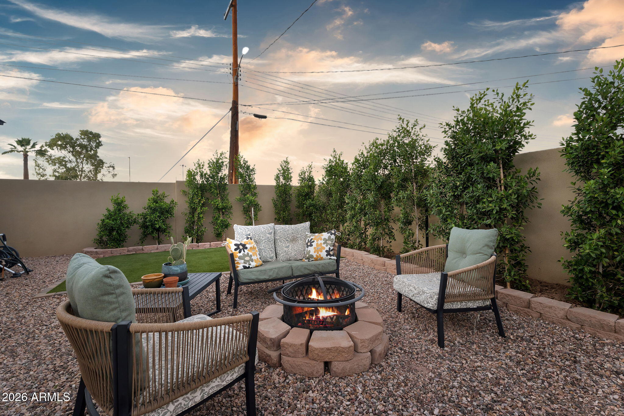 938 West Portland Street Phoenix, AZ 85007 - Photo 52 of 57 twilight firepit 938 W Portland