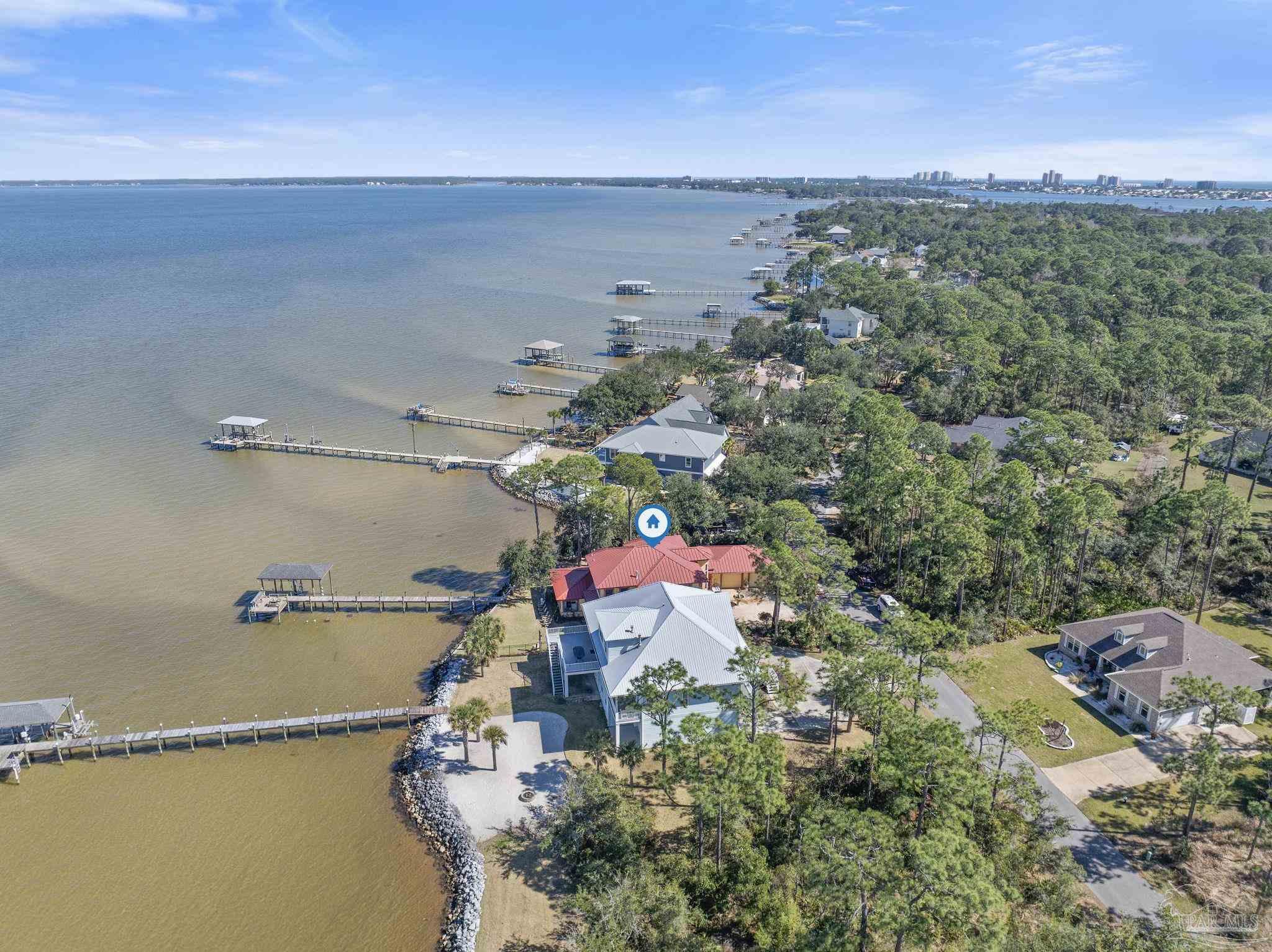 5460 North Shore Road Pensacola, FL 32507 - Photo 41 of 49 an aerial view of multiple house