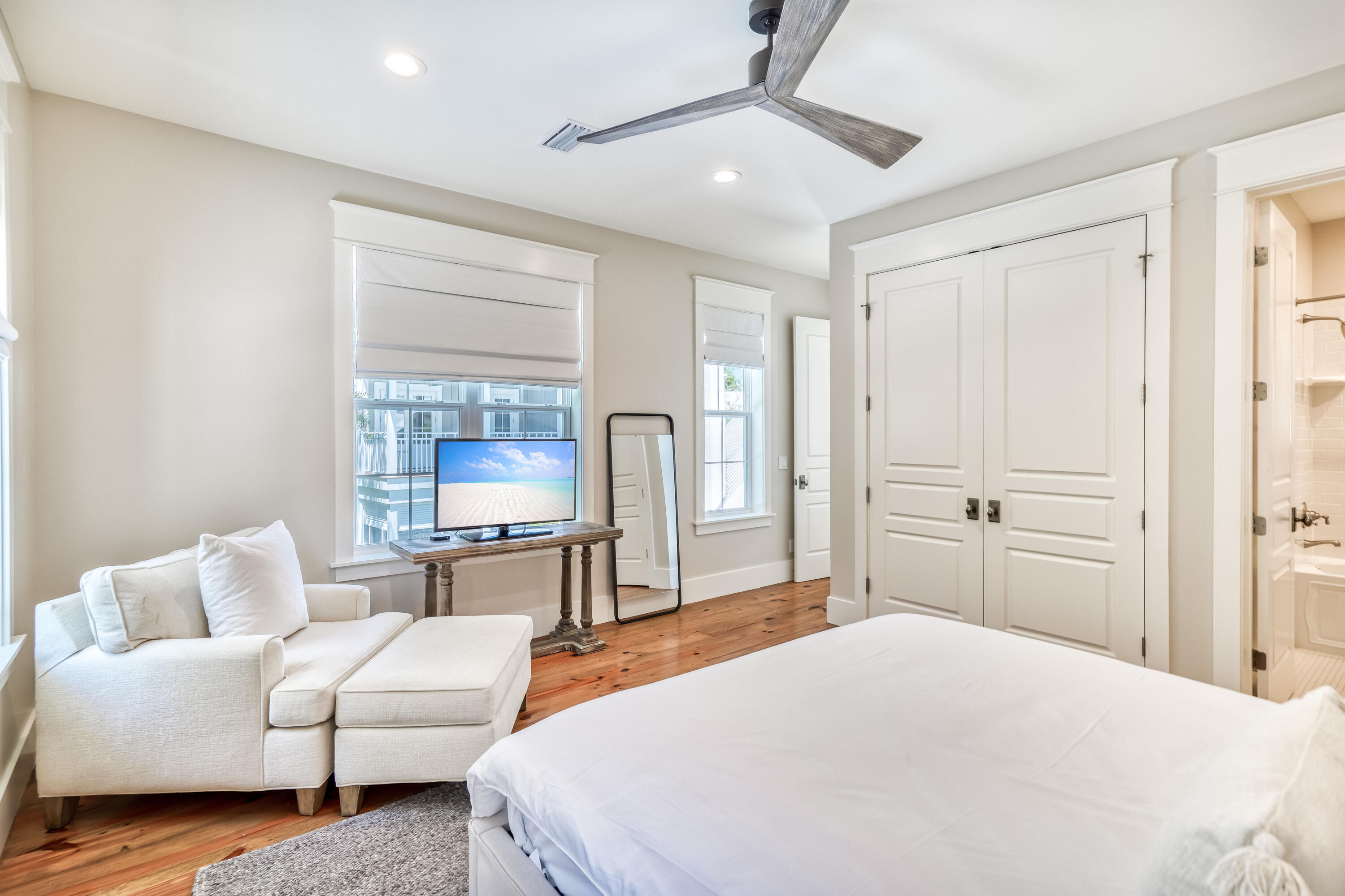 47 Hammock Lane Santa Rosa Beach, FL 32459 - Photo 39 of 51 a bedroom with a bed and ceiling fan