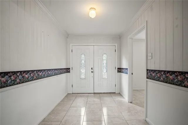 a view of an empty room